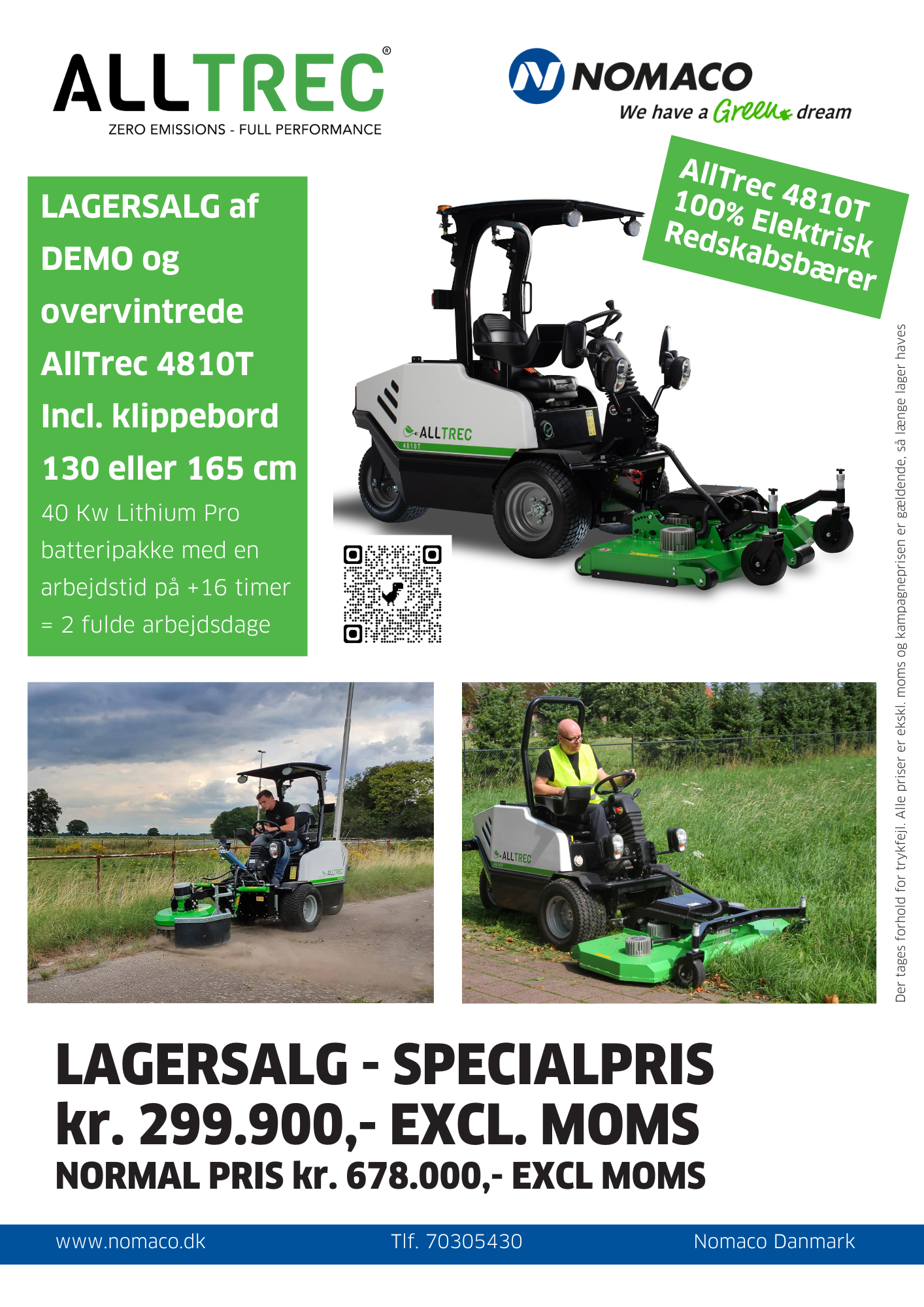 Lagerslag af DEMO og overvintrede AllTrec 4810T Januar 2026