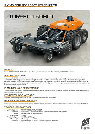 RAYMO Torpedo Robot